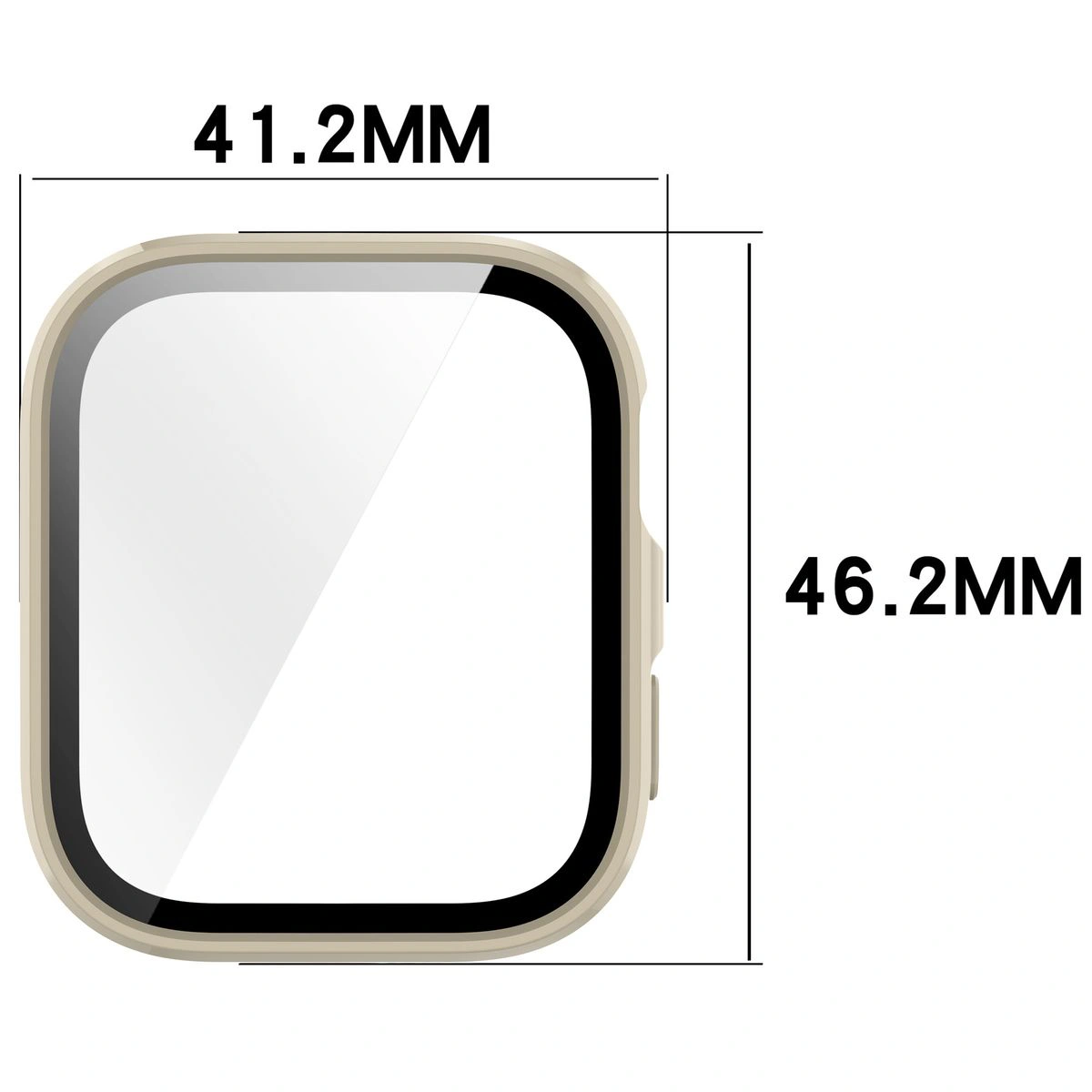 Wymiary etui Bizon Case Watch Adamo do Huawei Watch Fit 4